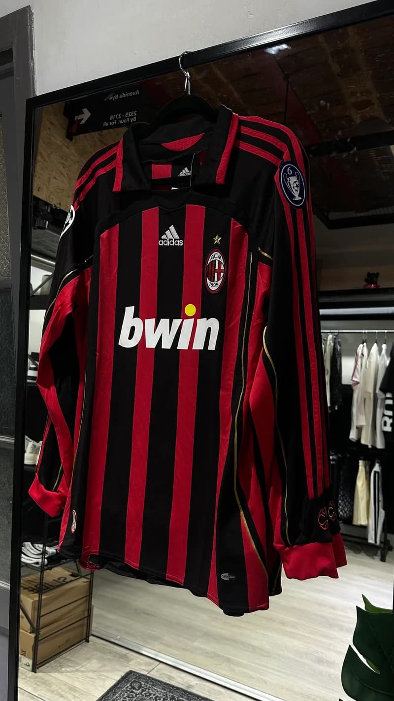 Milan Camiseta Milan Kaká titular manga larga — Camisetas de fútbol